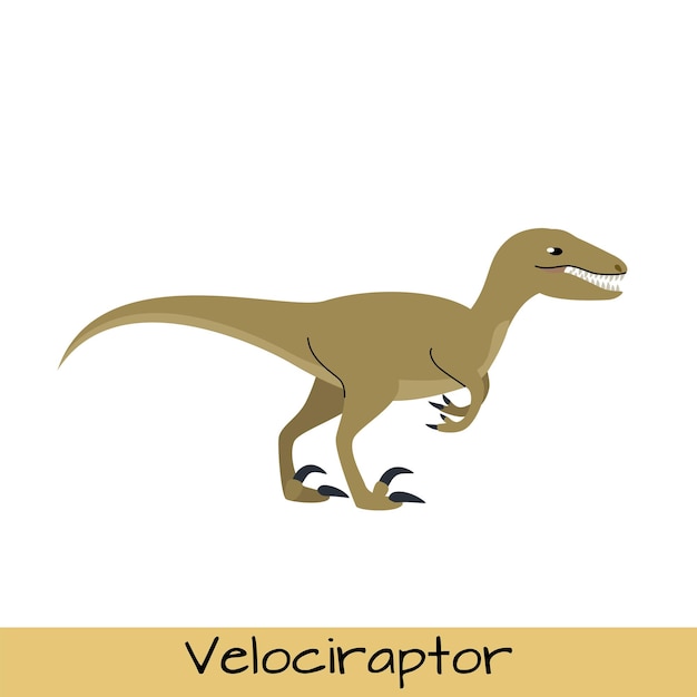 Vector ilustración vectorial de dinosaurio