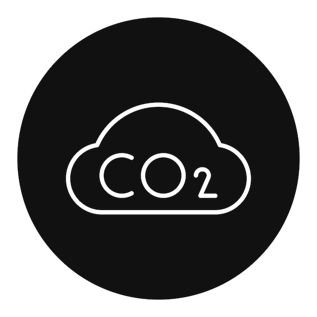 Ilustración vectorial del dióxido de carbono