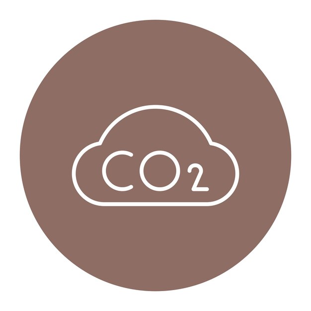 Ilustración vectorial del dióxido de carbono