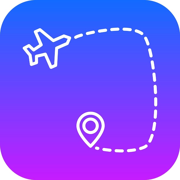 Ilustración vectorial de las direcciones de vuelo