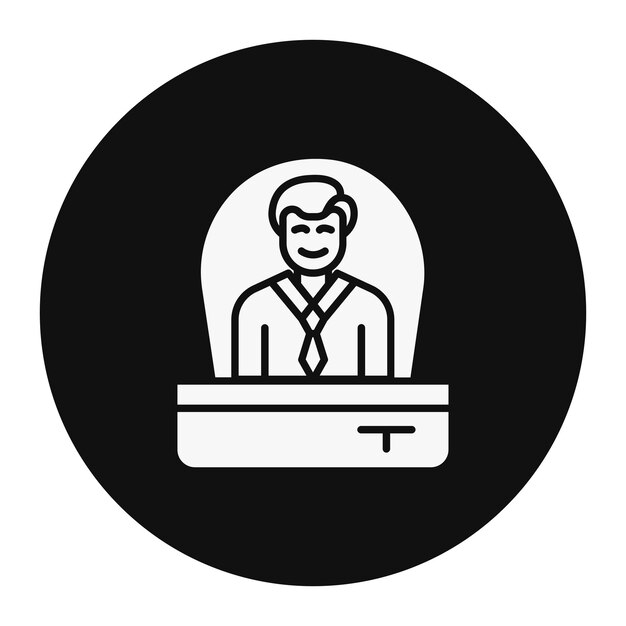 Ilustración vectorial del director ejecutivo