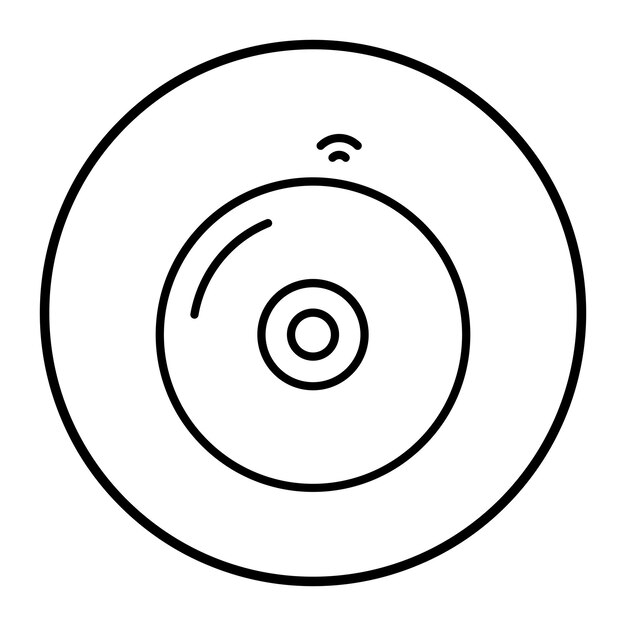 Ilustración vectorial del disco compacto