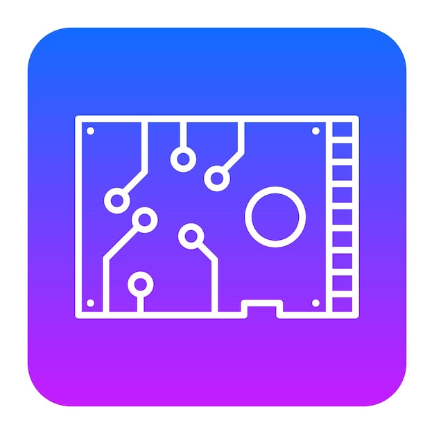 Ilustración vectorial del disco duro