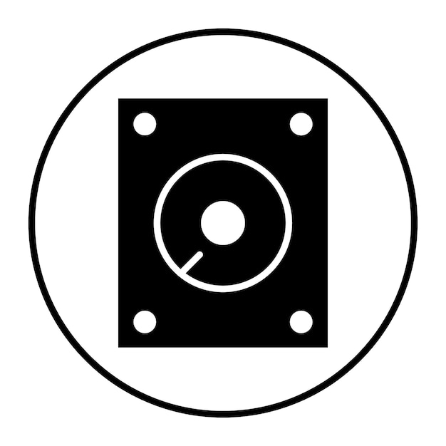Ilustración vectorial del disco duro