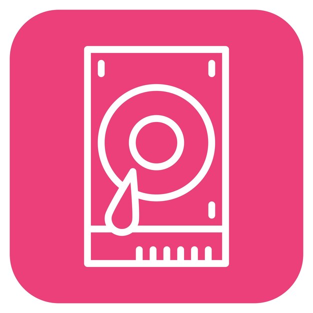 Ilustración vectorial del disco duro