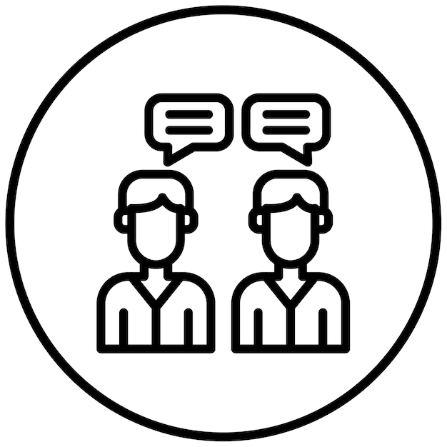 Ilustración vectorial de discusión