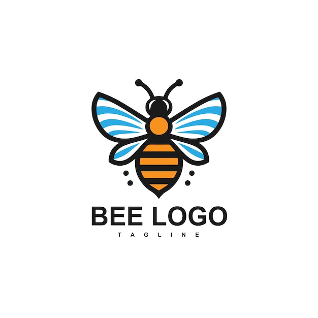 Ilustración vectorial de diseño de abejas