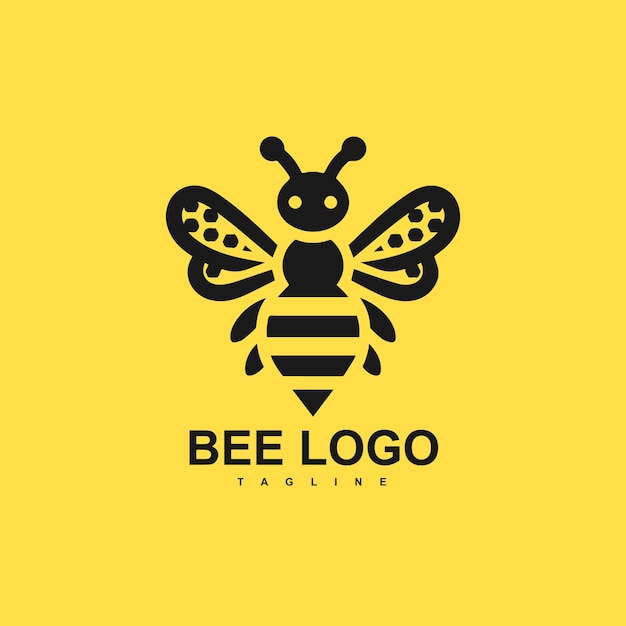 Ilustración vectorial de diseño de abejas