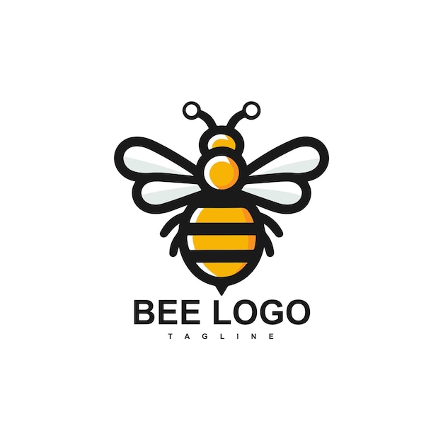 Ilustración vectorial de diseño de abejas