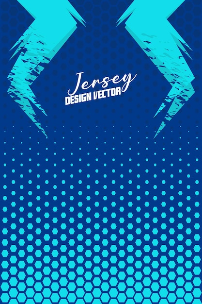 Ilustración vectorial del diseño de Blue Jersey