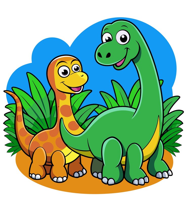 Ilustración vectorial del diseño de la camiseta de dos dinosaurios
