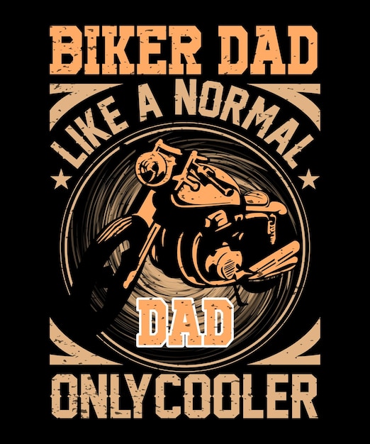 Ilustración vectorial de diseño de camiseta de motocicleta