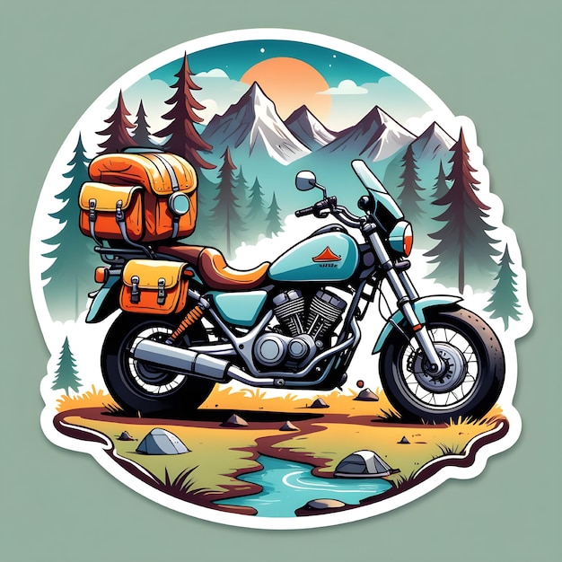 Ilustración vectorial diseño de camiseta de motociclista