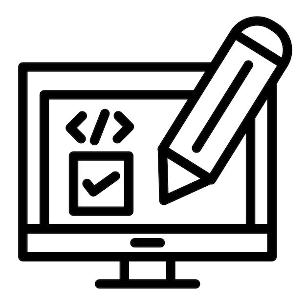 Ilustración vectorial del diseño del caso de ensayo