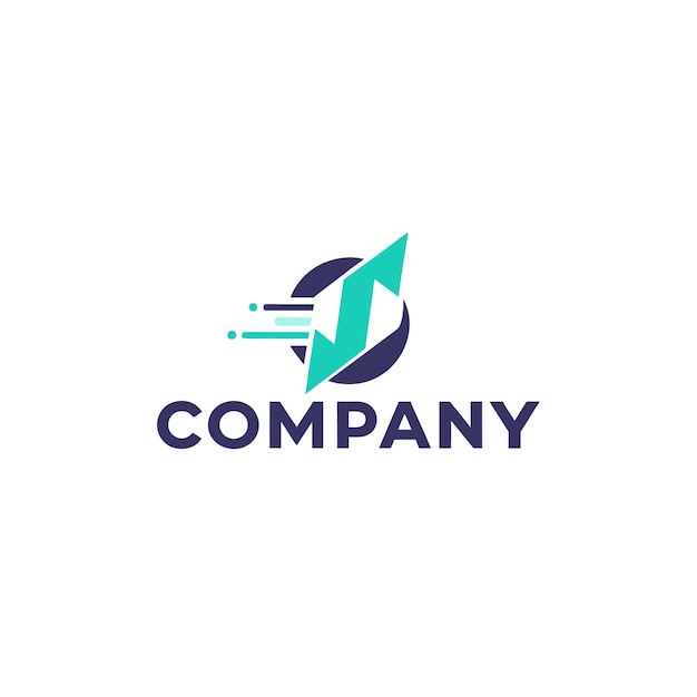Ilustración vectorial de diseño creativo de logotipo para Tech Startup Company