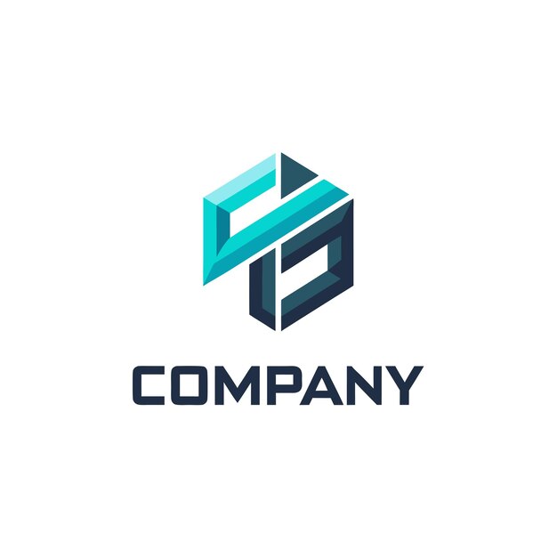 Ilustración vectorial de diseño creativo de logotipo para Tech Startup Company