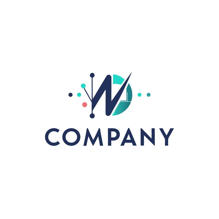 Vector ilustración vectorial de diseño creativo de logotipo para tech startup company