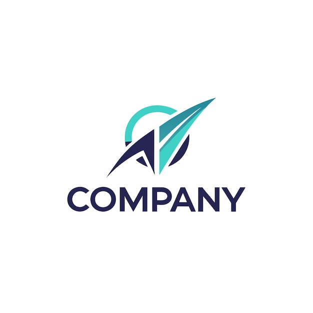 Ilustración vectorial de diseño creativo de logotipo para Tech Startup Company