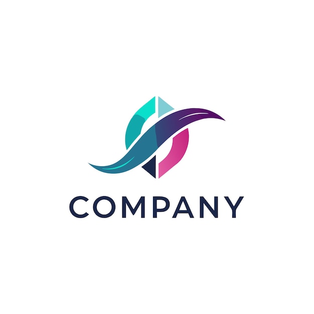 Ilustración vectorial de diseño creativo de logotipo para Tech Startup Company