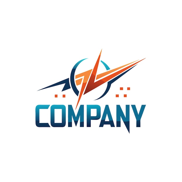 Ilustración vectorial de diseño creativo de logotipo para Tech Startup Company