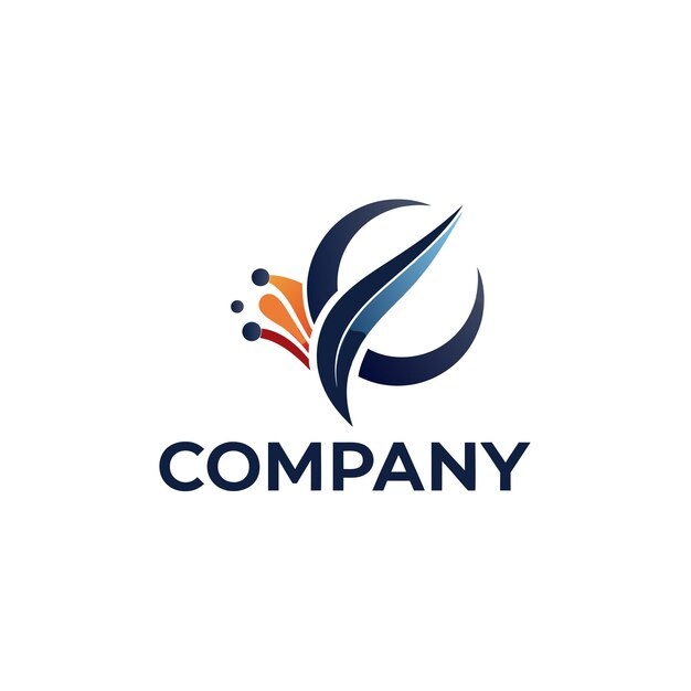 Ilustración vectorial de diseño creativo de logotipo para Tech Startup Company