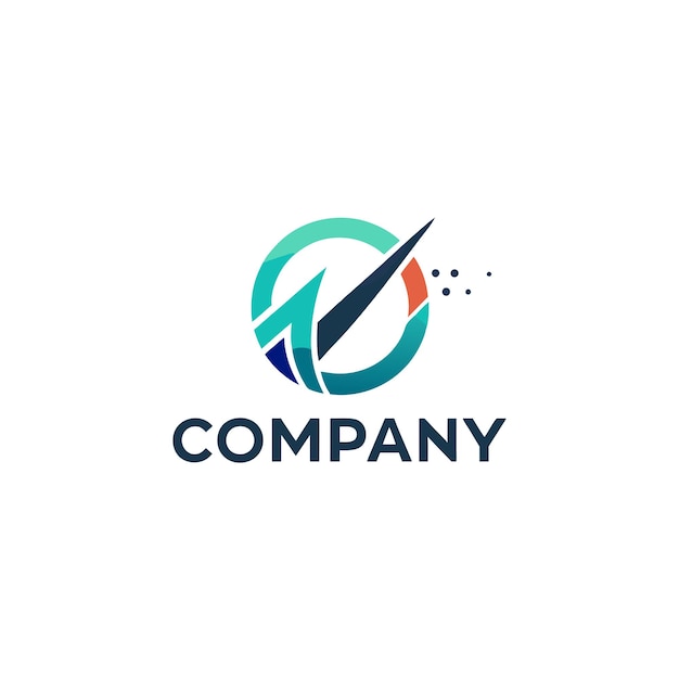 Ilustración vectorial de diseño creativo de logotipo para Tech Startup Company