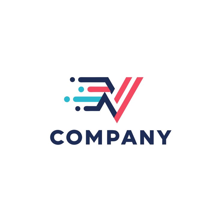 Vector ilustración vectorial de diseño creativo de logotipo para tech startup company