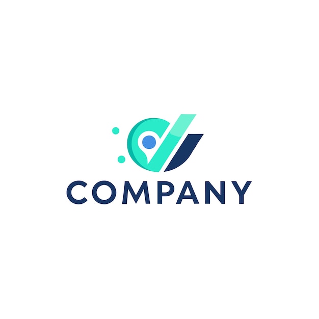 Ilustración vectorial de diseño creativo de logotipo para Tech Startup Company