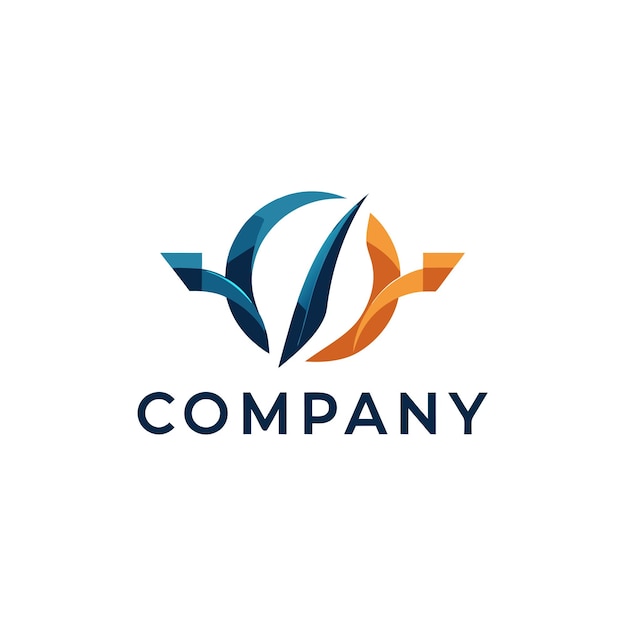 Ilustración vectorial de diseño creativo de logotipo para Tech Startup Company
