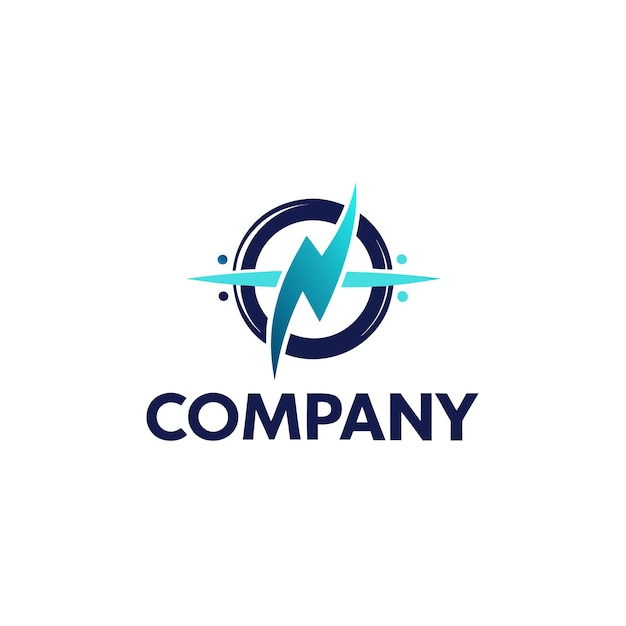 Ilustración vectorial de diseño creativo de logotipo para Tech Startup Company
