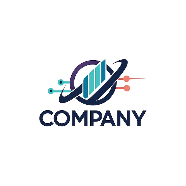 Ilustración vectorial de diseño creativo de logotipo para Tech Startup Company
