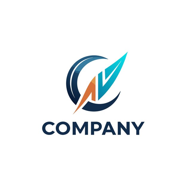 Ilustración vectorial de diseño creativo de logotipo para Tech Startup Company