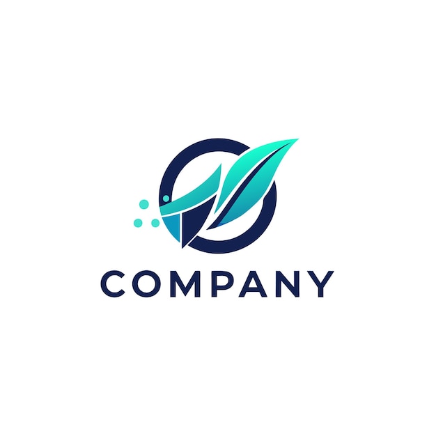 Ilustración vectorial de diseño creativo de logotipo para Tech Startup Company