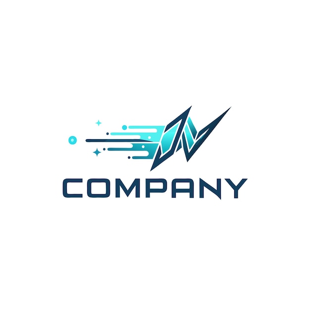 Ilustración vectorial de diseño creativo de logotipo para Tech Startup Company