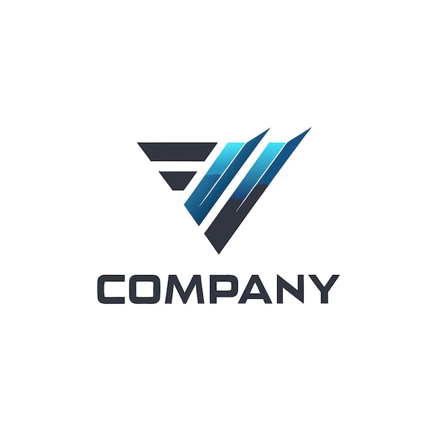Ilustración vectorial de diseño creativo de logotipo para Tech Startup Company