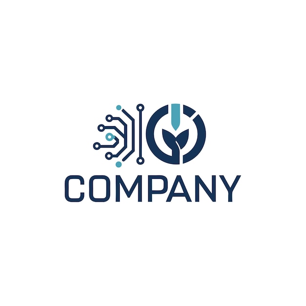 Ilustración vectorial de diseño creativo de logotipo para Tech Startup Company