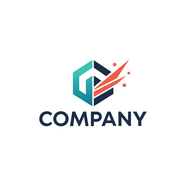 Ilustración vectorial de diseño creativo de logotipo para Tech Startup Company