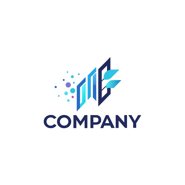 Ilustración vectorial de diseño creativo de logotipo para Tech Startup Company
