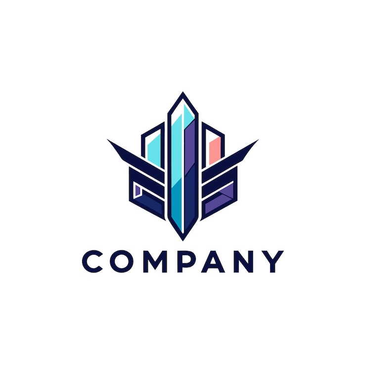 Vector ilustración vectorial de diseño creativo de logotipo para tech startup company