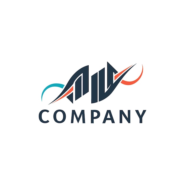 Ilustración vectorial de diseño creativo de logotipo para Tech Startup Company