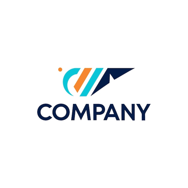 Ilustración vectorial de diseño creativo de logotipo para Tech Startup Company