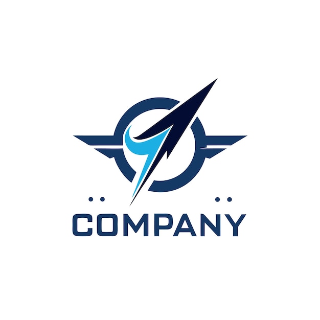 Ilustración vectorial de diseño creativo de logotipo para Tech Startup Company