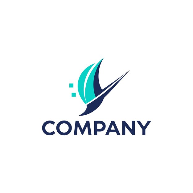 Ilustración vectorial de diseño creativo de logotipo para Tech Startup Company