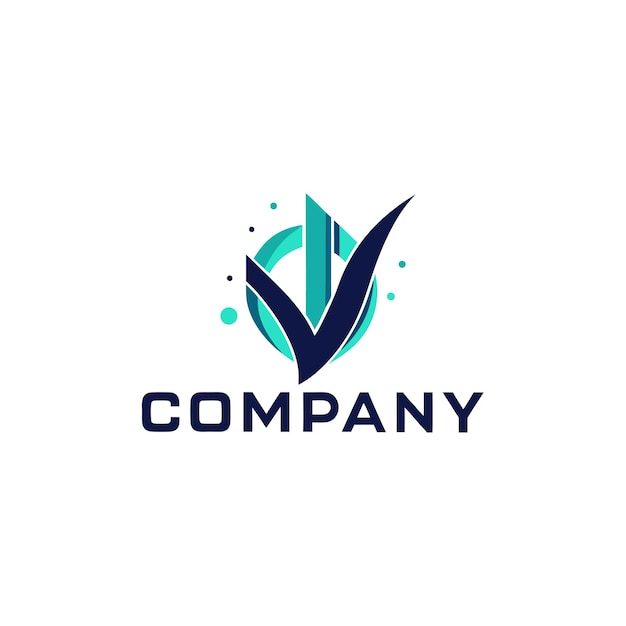 Ilustración vectorial de diseño creativo de logotipo para Tech Startup Company