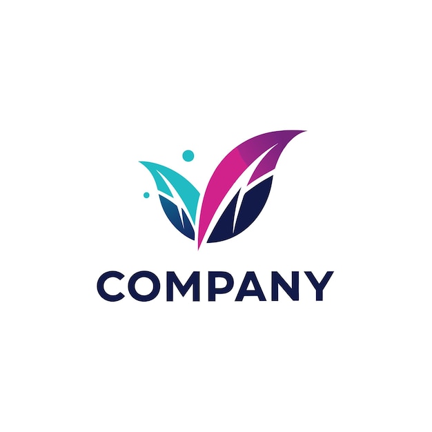 Ilustración vectorial de diseño creativo de logotipo para Tech Startup Company