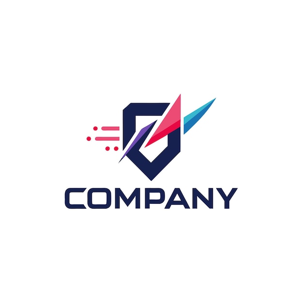 Ilustración vectorial de diseño creativo de logotipo para Tech Startup Company
