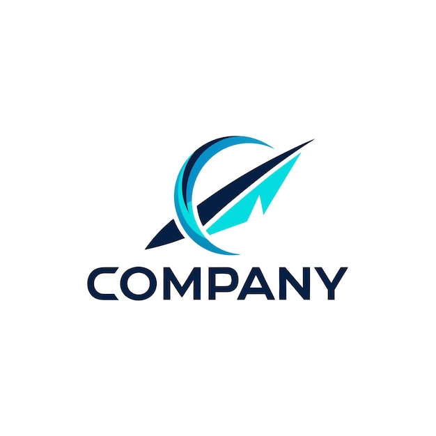 Ilustración vectorial de diseño creativo de logotipo para Tech Startup Company