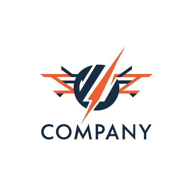 Ilustración vectorial de diseño creativo de logotipo para Tech Startup Company