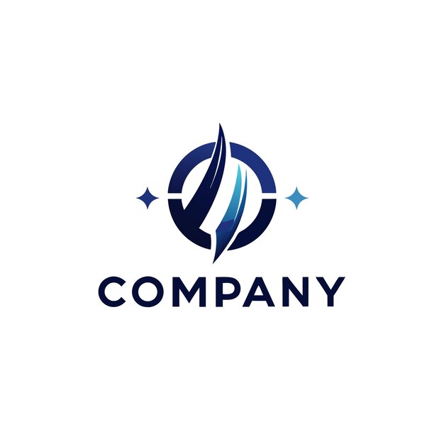 Ilustración vectorial de diseño creativo de logotipo para Tech Startup Company