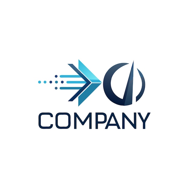 Ilustración vectorial de diseño creativo de logotipo para Tech Startup Company